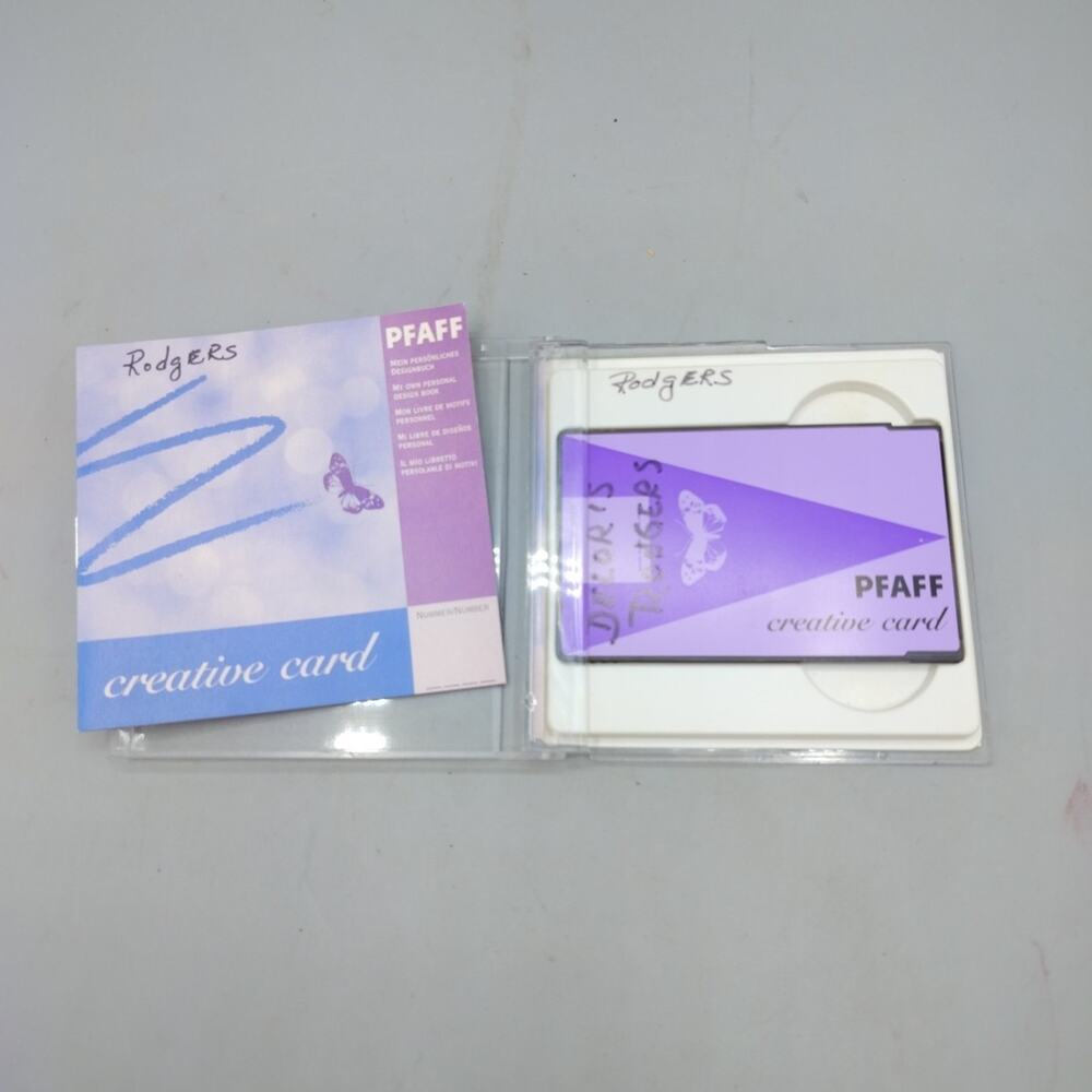 Pfaff - Embroidery Creative Card - My Own Personal Designs - Re-Writable - 1001